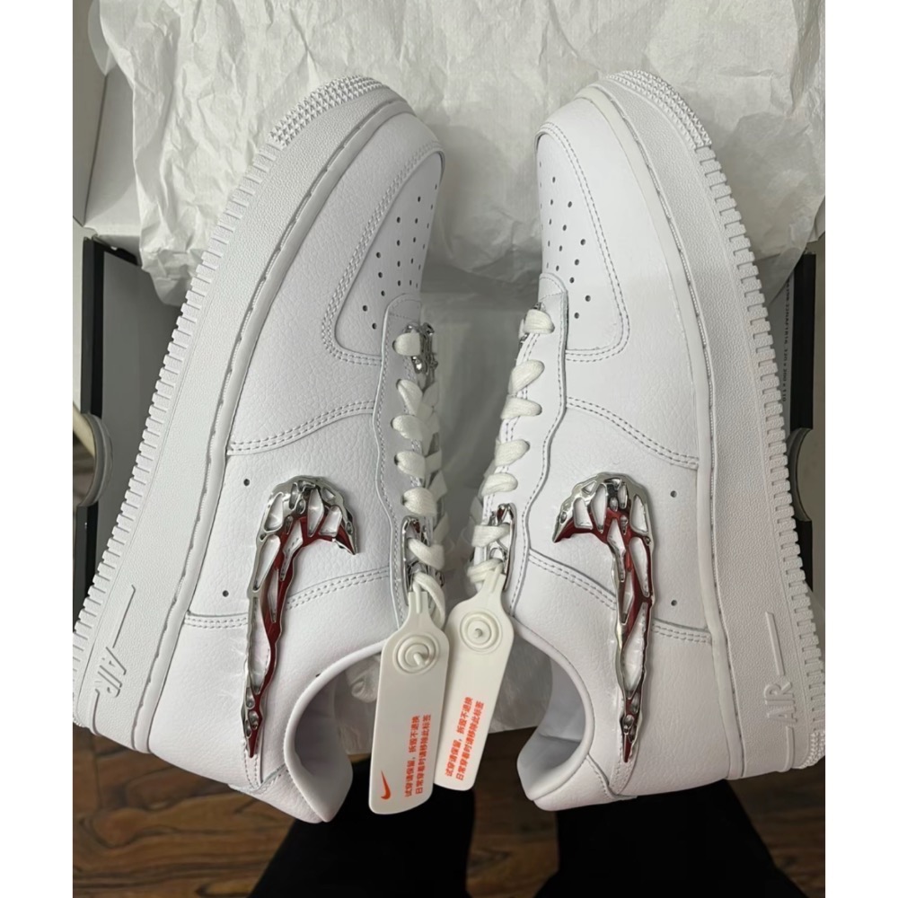 Air Force 1 Low Molten Metal AF1 液態銀 厚底 防滑轻便 休闲鞋 FV3616-101-細節圖2