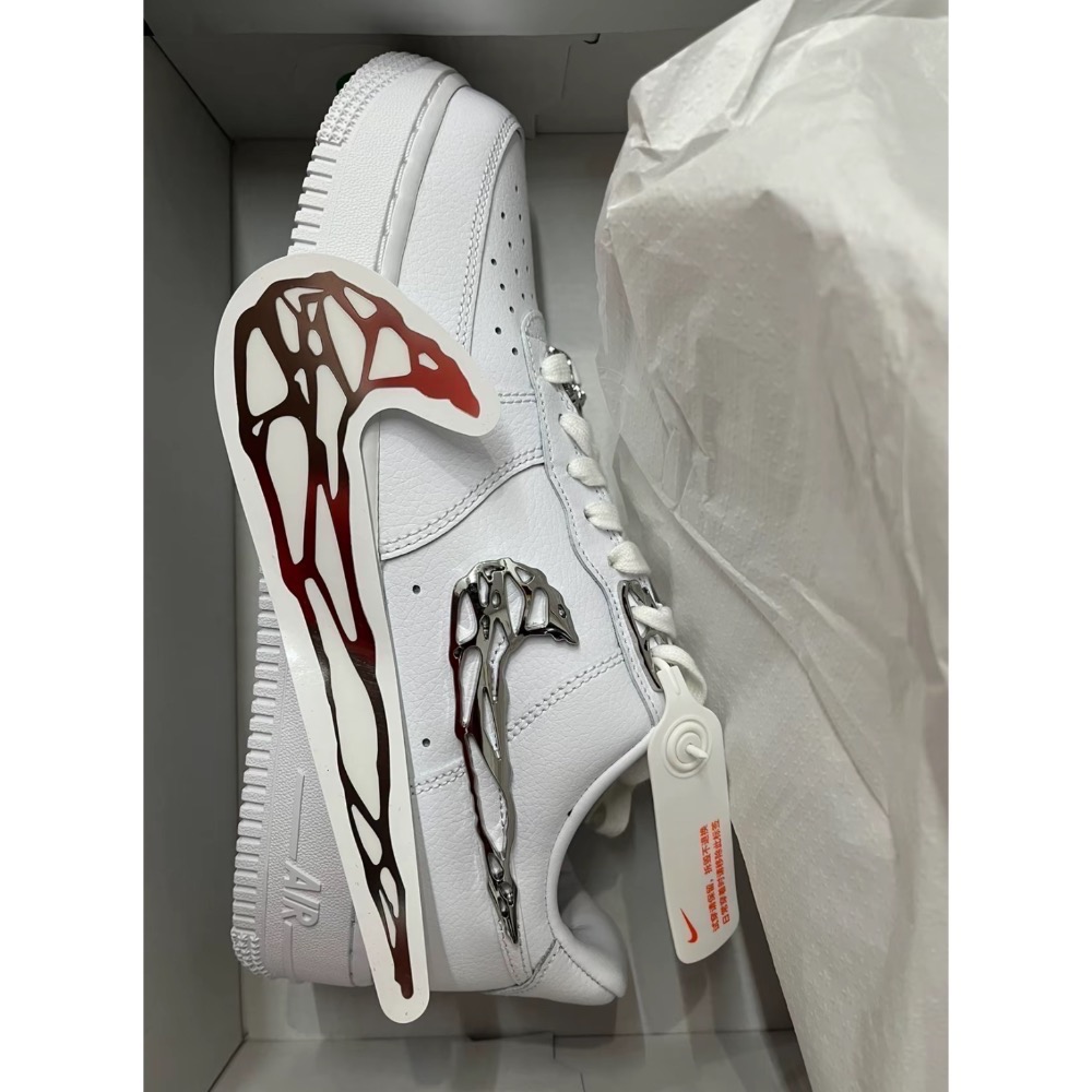 Air Force 1 Low Molten Metal AF1 液態銀 厚底 防滑轻便 休闲鞋 FV3616-101-規格圖6