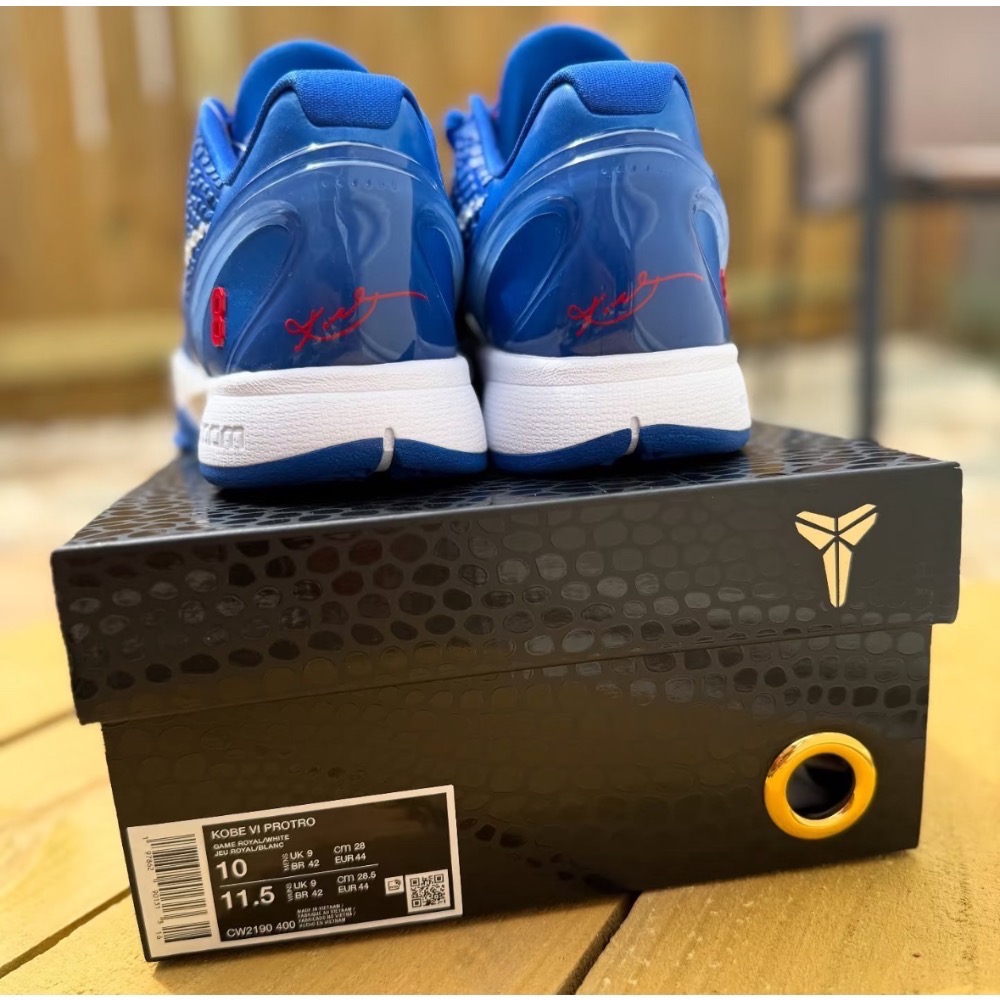 GX純原 Kobe 6 Protro “Dodger” PE 藍白色 籃球鞋 實戰鞋 真碳板男鞋 CW2190-400-細節圖6