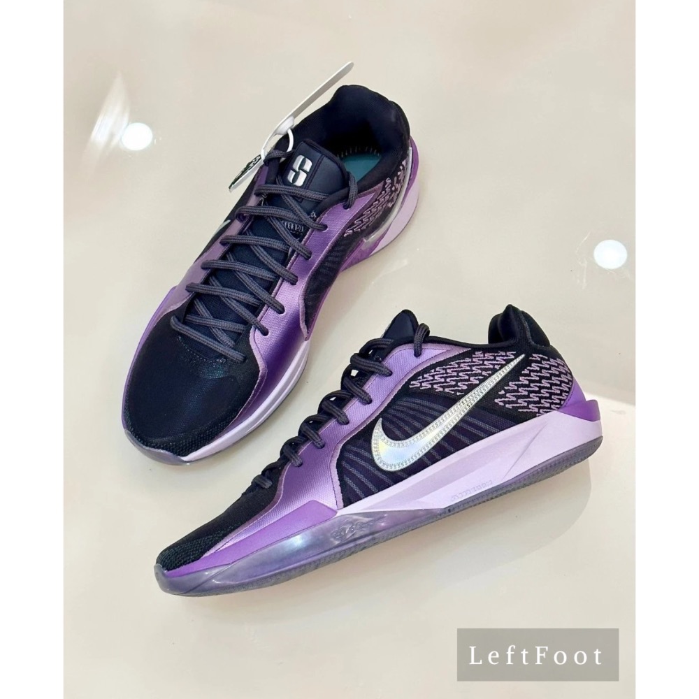 [純原級] Sabrina 2 萨布丽娜二代 紫黑 电光紫 籃球鞋 實戰鞋男鞋 FZ1517-500-細節圖3