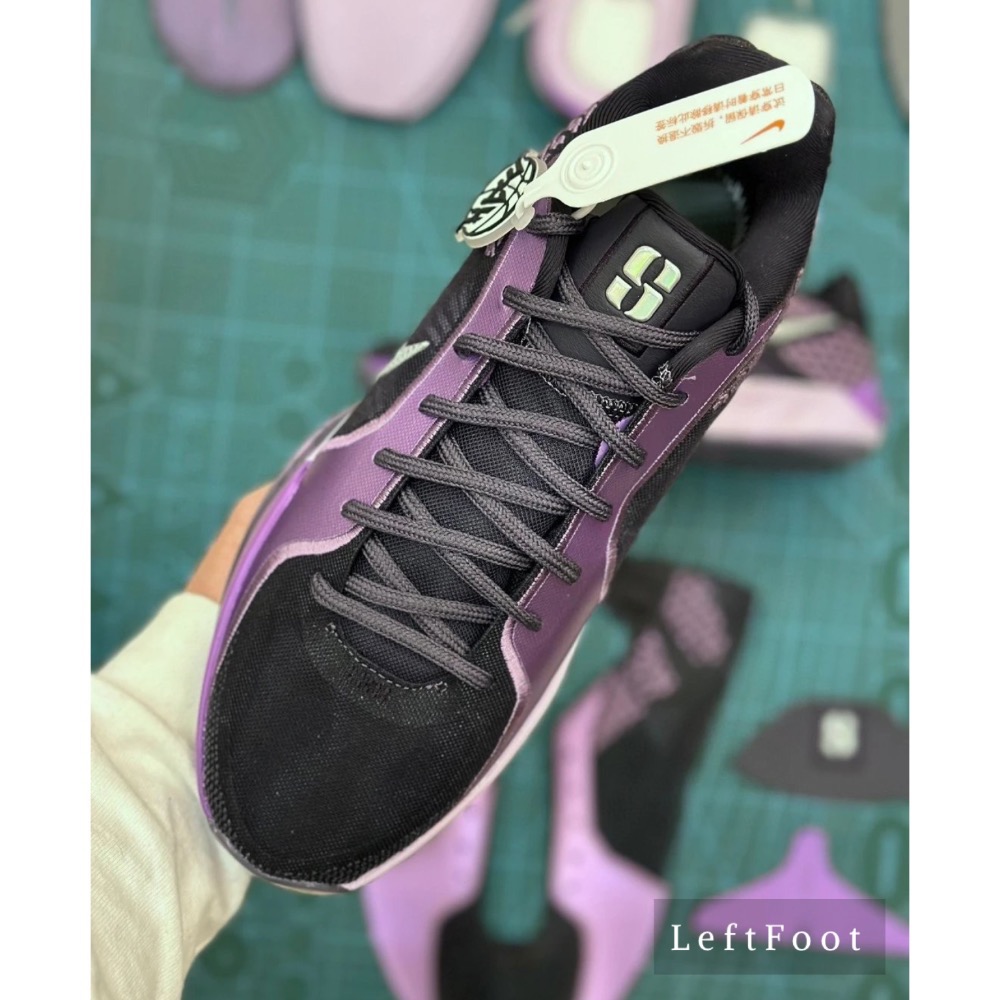 [純原級] Sabrina 2 萨布丽娜二代 紫黑 电光紫 籃球鞋 實戰鞋男鞋 FZ1517-500-細節圖10