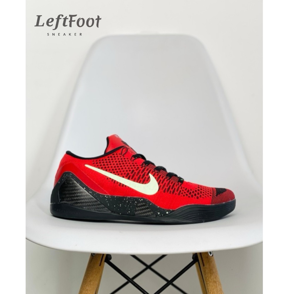 滅世純原 Nike Kobe 9 “University Red” 紅色 减震防滑轻便 低帮 籃球鞋 男款-細節圖2
