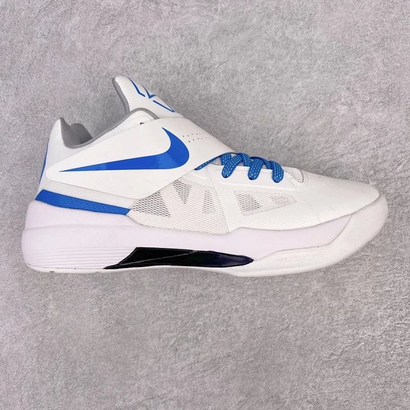 Nike KD 4 Think 16 Thunderstruck 杜兰特 白籃 实战鞋籃球鞋男鞋 AQ5103-100-細節圖3