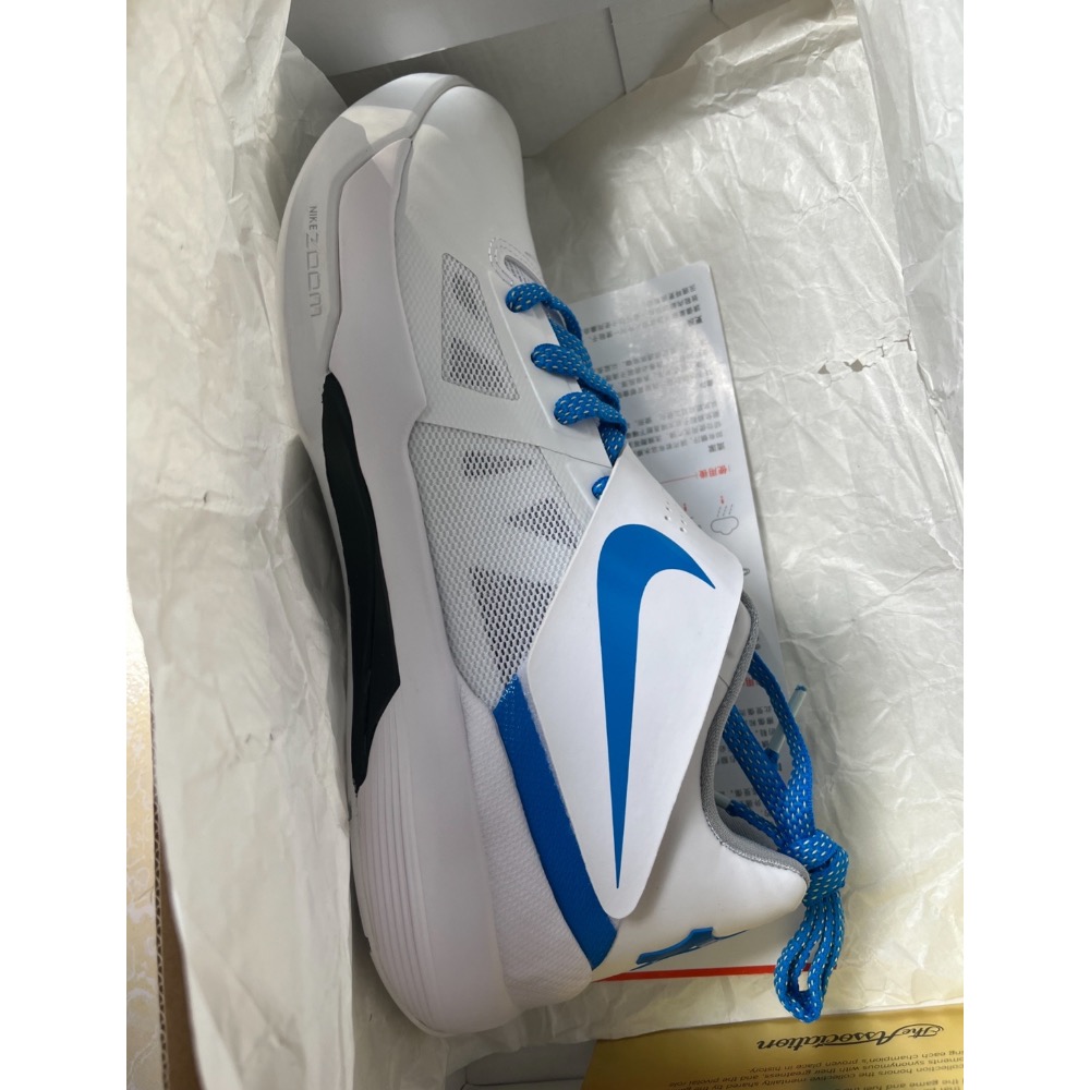 Nike KD 4 Think 16 Thunderstruck 杜兰特 白籃 实战鞋籃球鞋男鞋 AQ5103-100-細節圖9