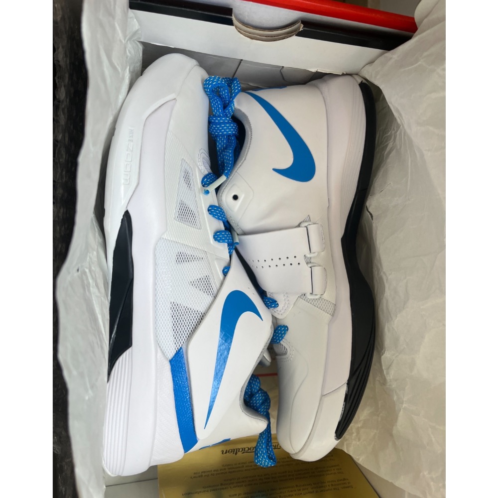 Nike KD 4 Think 16 Thunderstruck 杜兰特 白籃 实战鞋籃球鞋男鞋 AQ5103-100-細節圖10