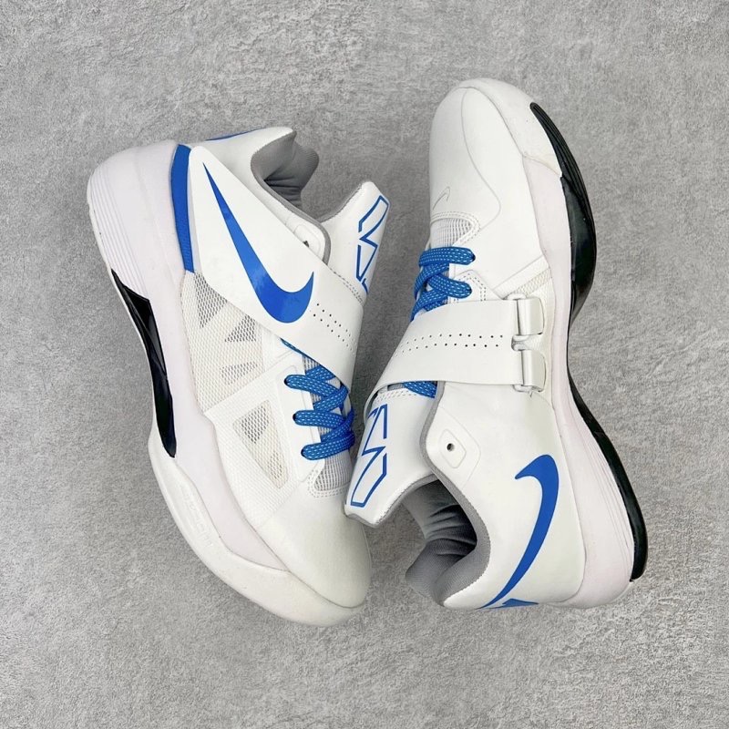 Nike KD 4 Think 16 Thunderstruck 杜兰特 白籃 实战鞋籃球鞋男鞋 AQ5103-100-規格圖10