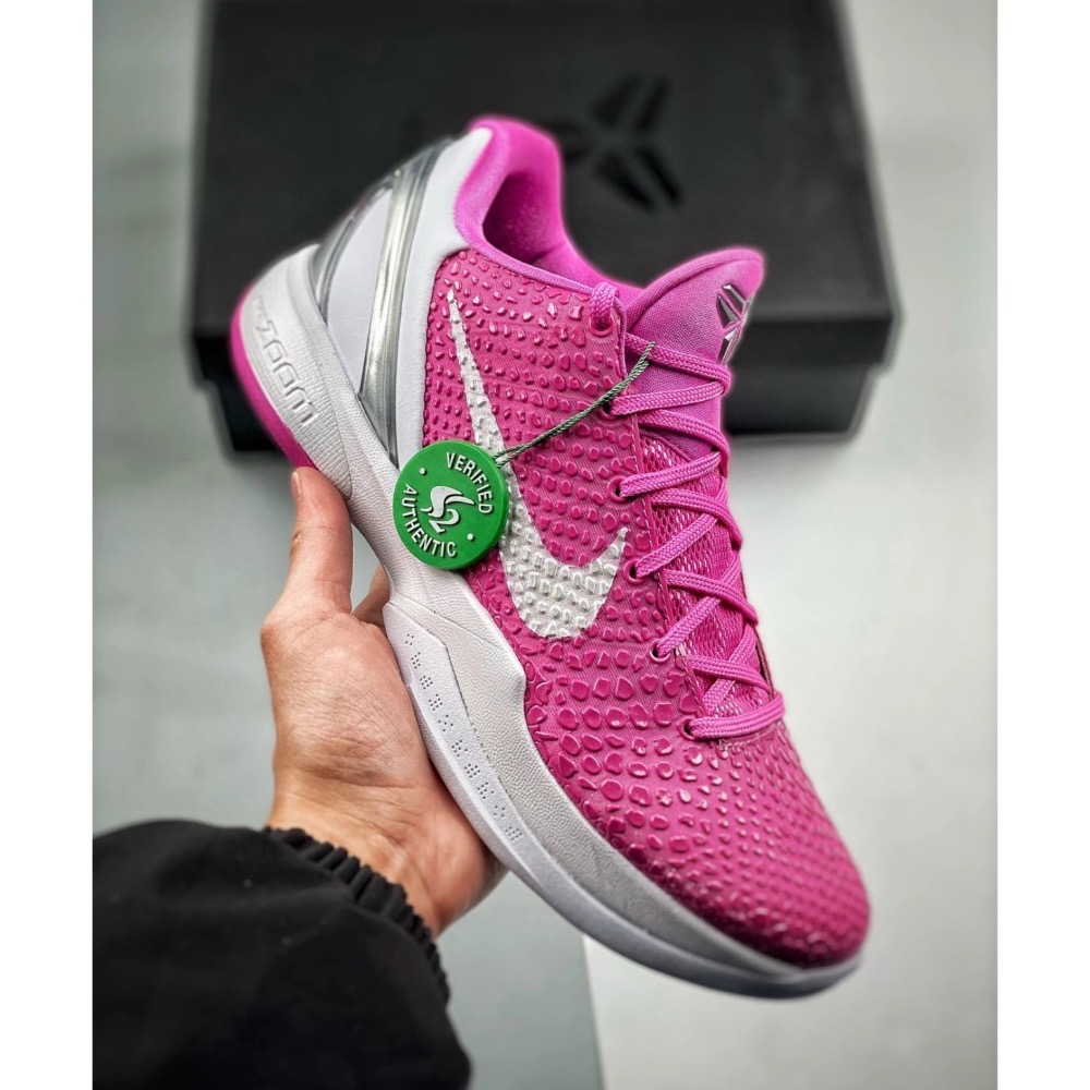 S2 Kobe 6 Think Pink 乳腺癌 籃球鞋 實戰鞋 前掌气垫 后掌EVA 真碳板男鞋 DM2825-001-規格圖9