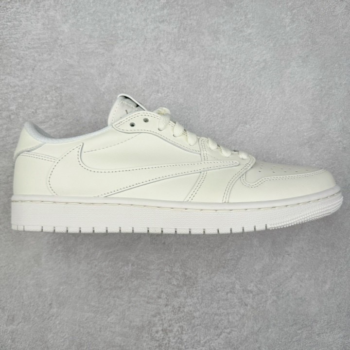 Travis Scott x Air Jordan 1 Low “White Party”AJ1倒钩 纯白 男女同款-規格圖11