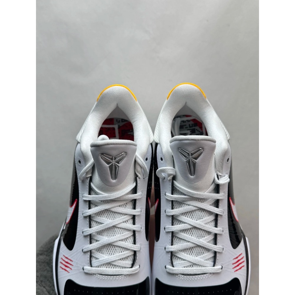S2純原 Kobe 5 Bruce Lee Alt 黑白李小龙 科比5代 籃球鞋 實戰鞋前後氣墊男鞋CD4991-101-細節圖3