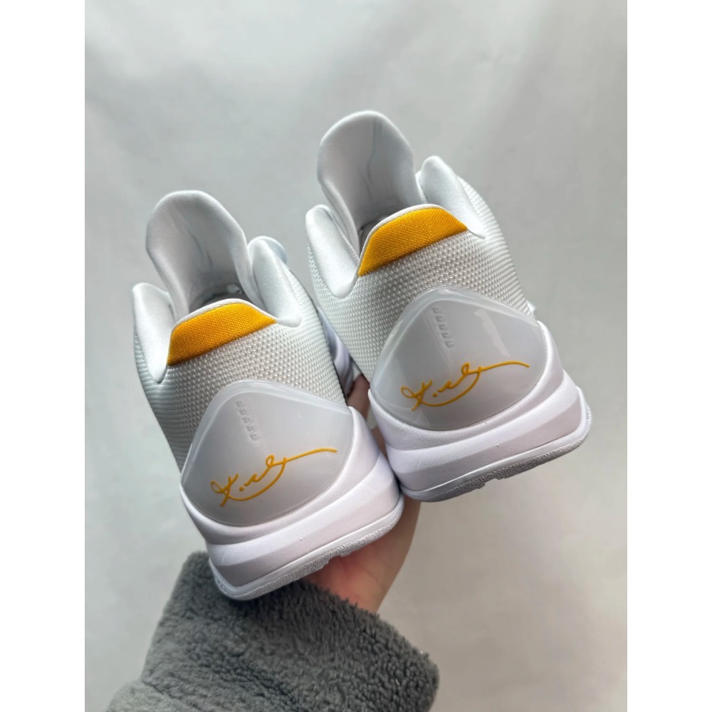 S2純原 Kobe 5 Bruce Lee Alt 黑白李小龙 科比5代 籃球鞋 實戰鞋前後氣墊男鞋CD4991-101-細節圖5