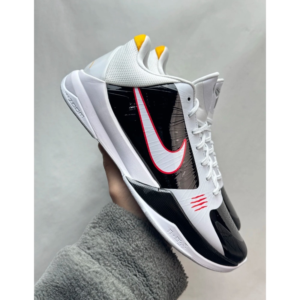 S2純原 Kobe 5 Bruce Lee Alt 黑白李小龙 科比5代 籃球鞋 實戰鞋前後氣墊男鞋CD4991-101-規格圖8