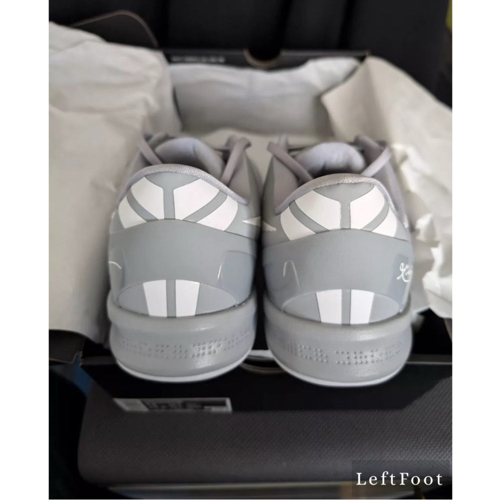 GX純原 Kobe 8 Protro “Wolf Grey” 灰色 科比8代 籃球鞋 實戰鞋男鞋 FQ3548-001-細節圖4