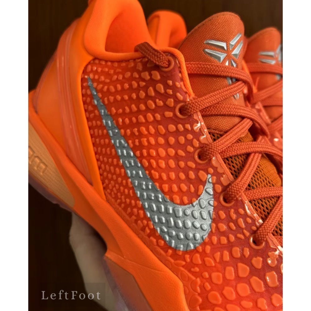 S2顶级 Nike Kobe 6 “Total Orange” 橙银色 籃球鞋 實戰鞋 真碳板男鞋 IH1871-800-細節圖2