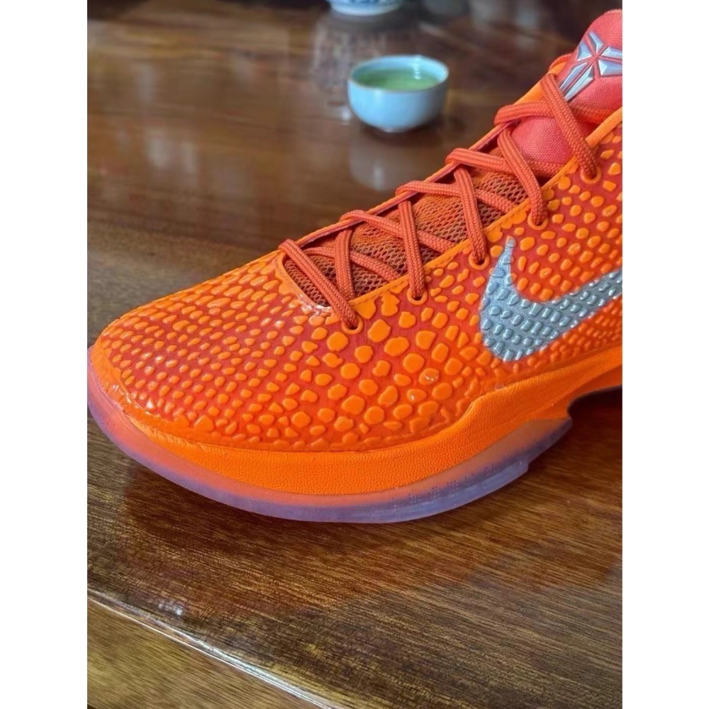 S2顶级 Nike Kobe 6 “Total Orange” 橙银色 籃球鞋 實戰鞋 真碳板男鞋 IH1871-800-細節圖7