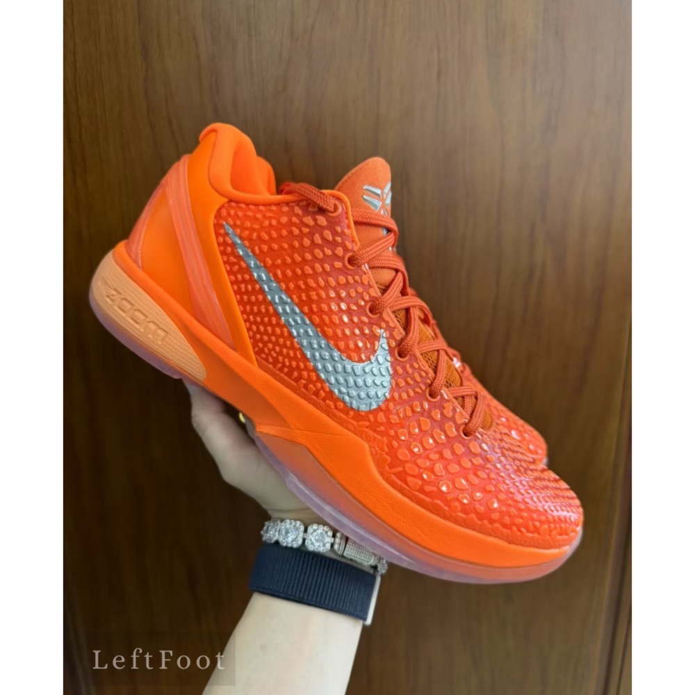 S2顶级 Nike Kobe 6 “Total Orange” 橙银色 籃球鞋 實戰鞋 真碳板男鞋 IH1871-800-規格圖10