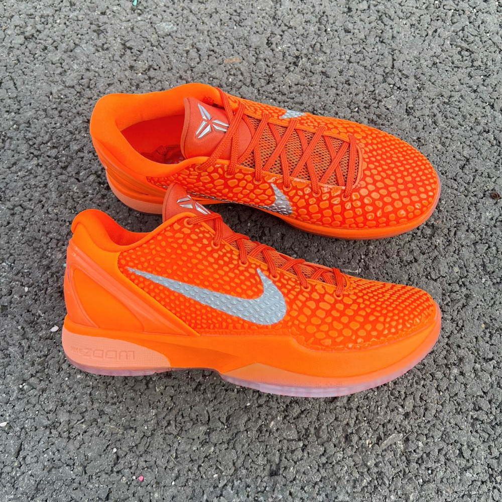 GX顶级 Nike Kobe 6 “Total Orange” 橙银色 籃球鞋 實戰鞋 真碳板男鞋 IH1871-800-細節圖2