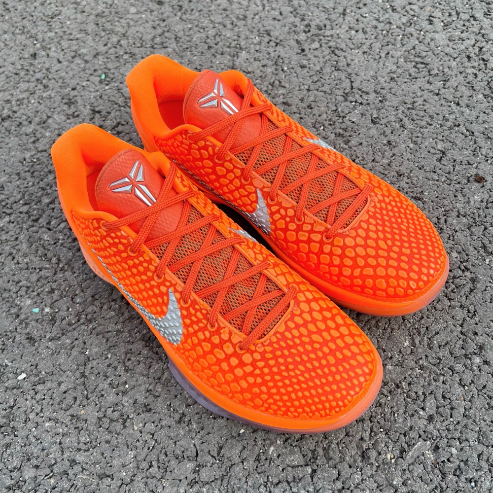 GX顶级 Nike Kobe 6 “Total Orange” 橙银色 籃球鞋 實戰鞋 真碳板男鞋 IH1871-800-細節圖3