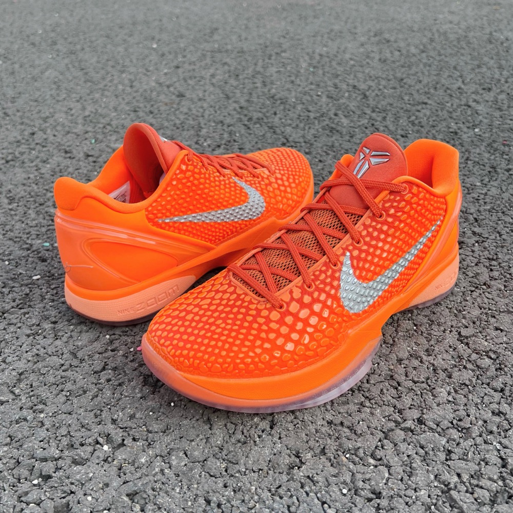 GX顶级 Nike Kobe 6 “Total Orange” 橙银色 籃球鞋 實戰鞋 真碳板男鞋 IH1871-800-細節圖4