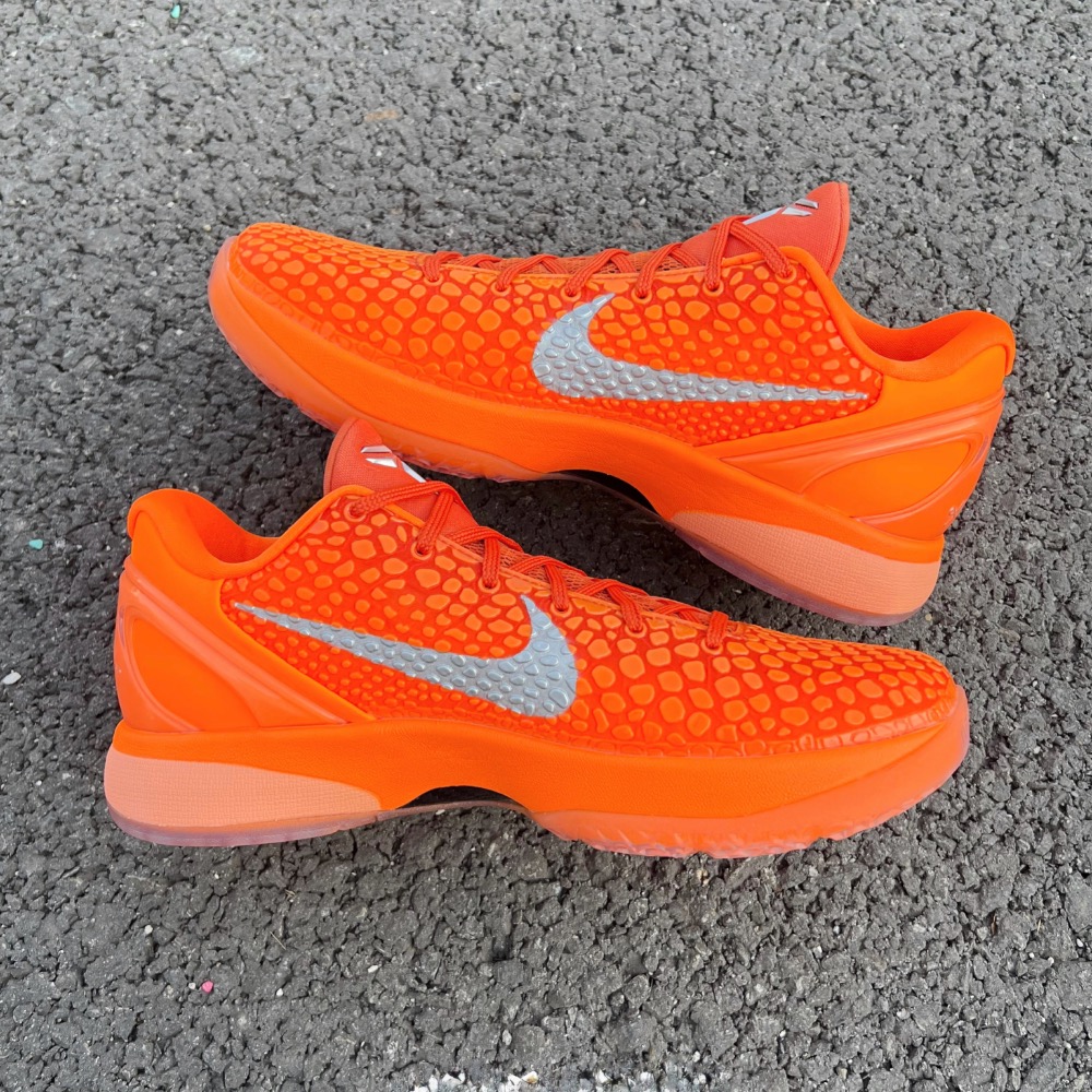 GX顶级 Nike Kobe 6 “Total Orange” 橙银色 籃球鞋 實戰鞋 真碳板男鞋 IH1871-800-細節圖5