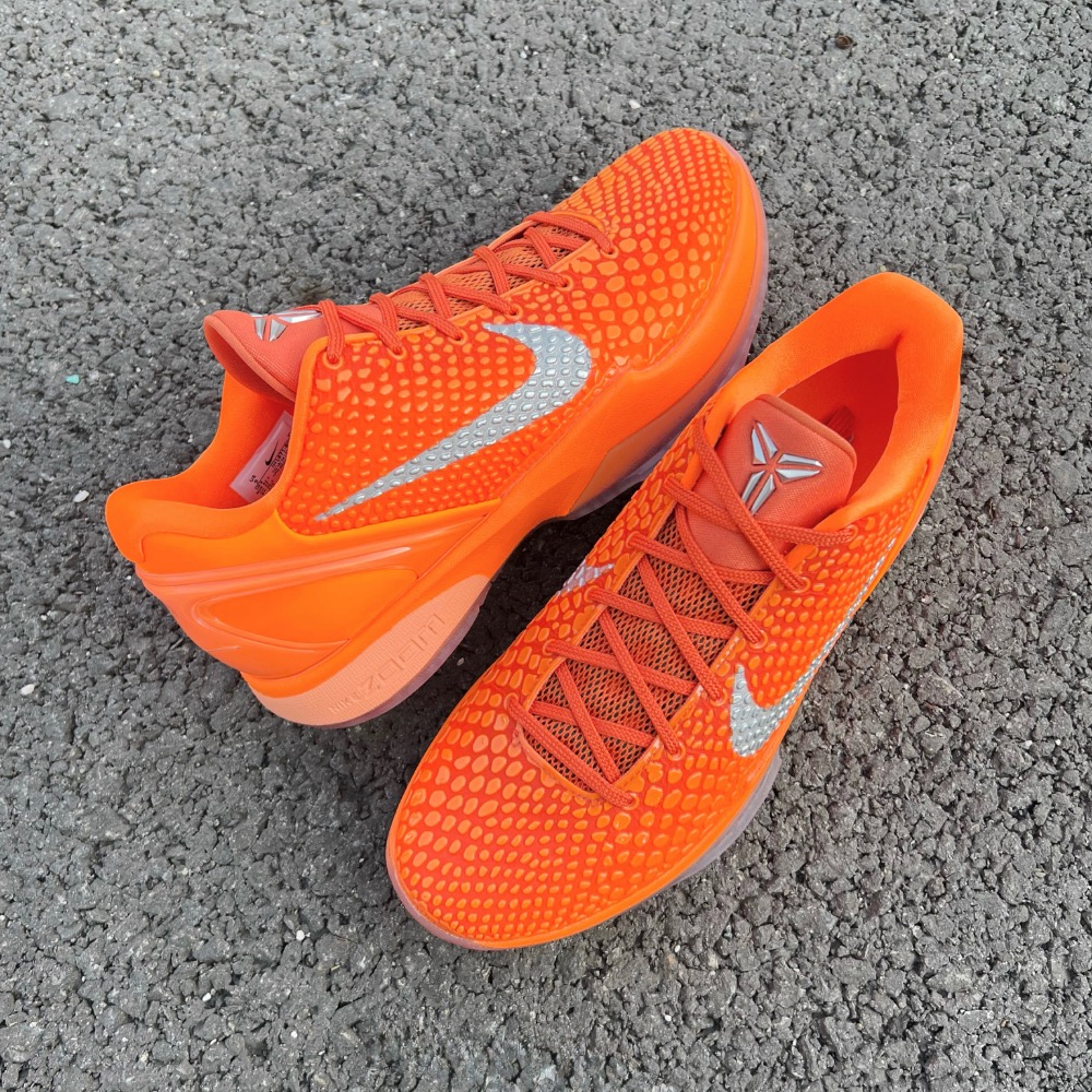 GX顶级 Nike Kobe 6 “Total Orange” 橙银色 籃球鞋 實戰鞋 真碳板男鞋 IH1871-800-規格圖8
