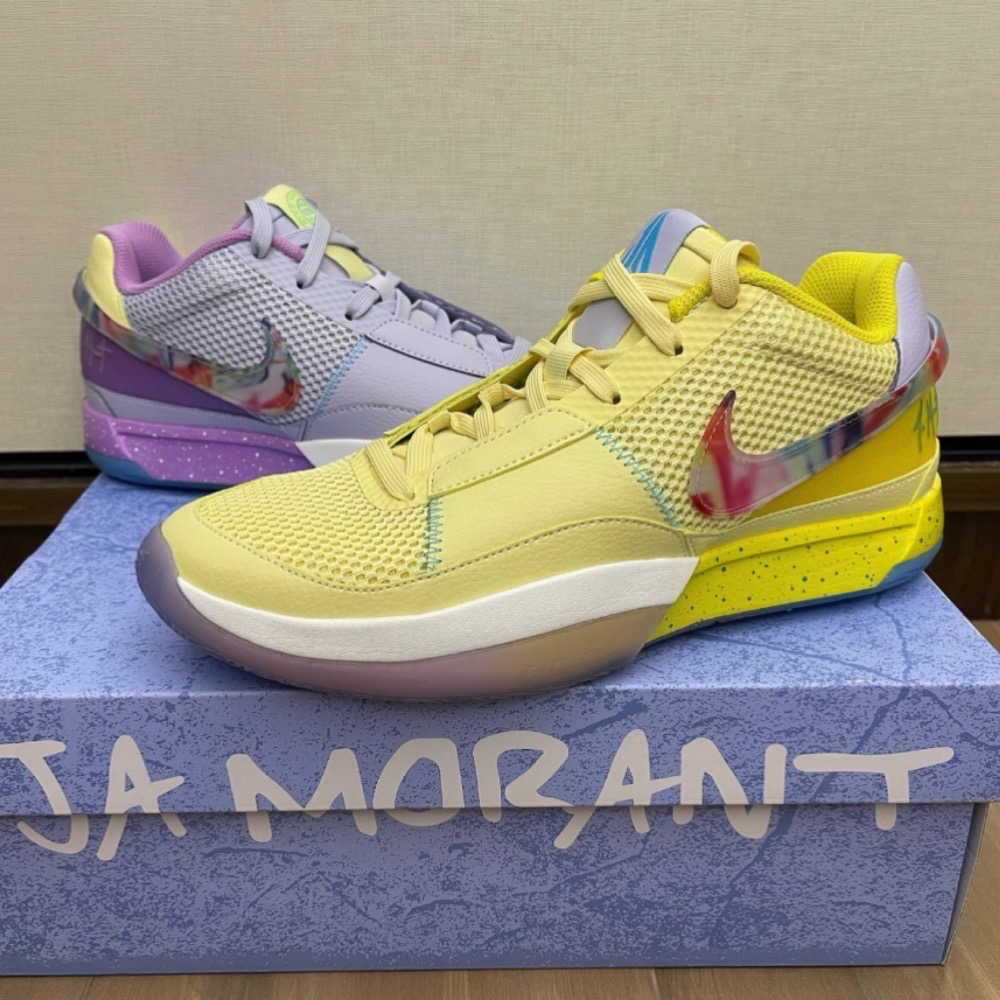 滅世純原 Nike Zoom JA 1 EYBL 紫色 籃球鞋 實戰鞋真碳板男鞋 FV1288-800-細節圖2