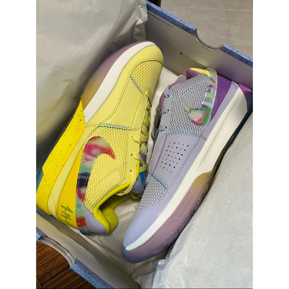 滅世純原 Nike Zoom JA 1 EYBL 紫色 籃球鞋 實戰鞋真碳板男鞋 FV1288-800-細節圖5