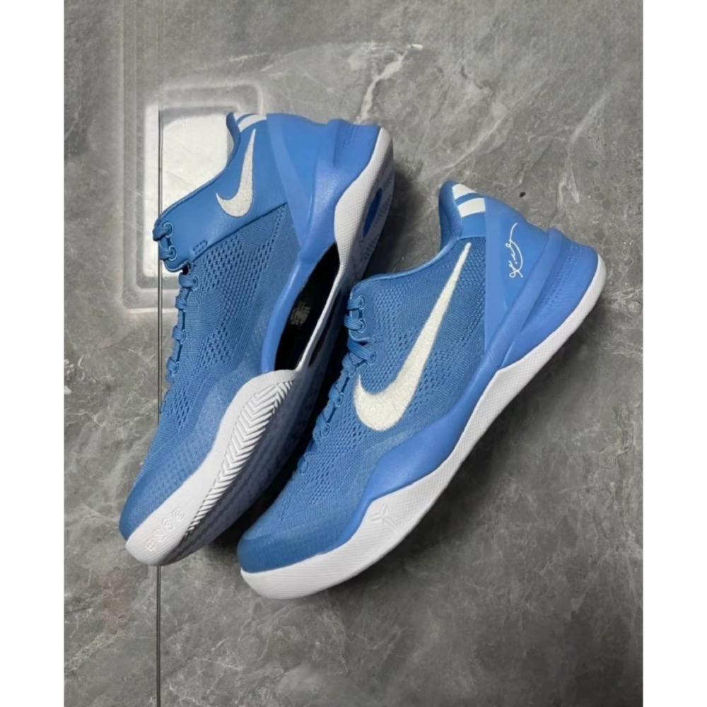 GX純原 Kobe 8 “TB UNC” 科比8代 北卡籃配色 籃球鞋 實戰鞋男鞋 FQ3548-001-細節圖3