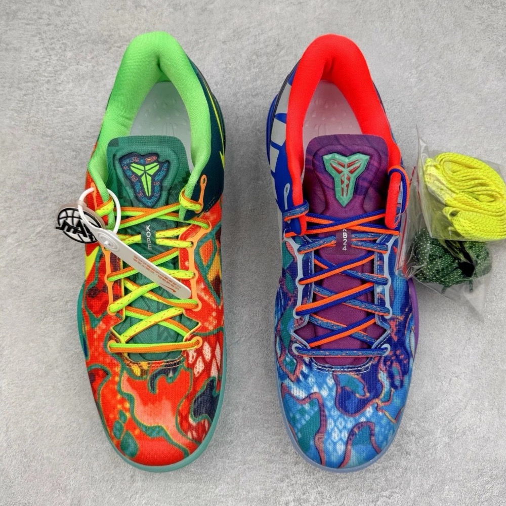 滅世純原 Kobe 8 “What the Kobe” 科比8代 橙籃鸳鸯 籃球鞋 實戰鞋男鞋FQ3548-001-細節圖2