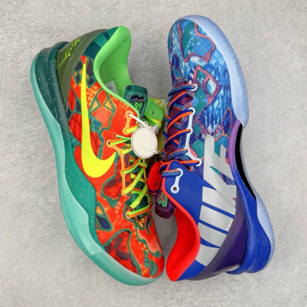 滅世純原 Kobe 8 “What the Kobe” 科比8代 橙籃鸳鸯 籃球鞋 實戰鞋男鞋FQ3548-001-細節圖3