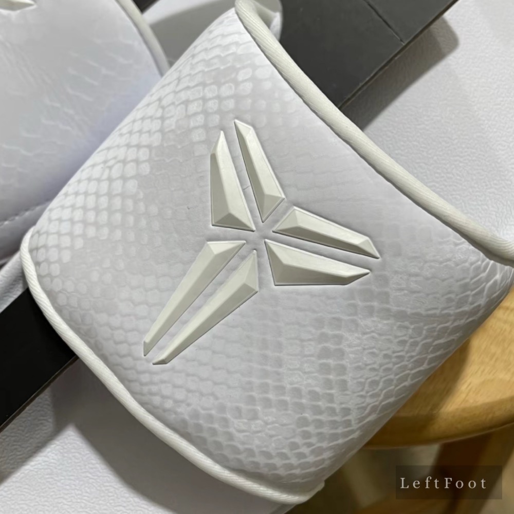 頂級 Nike Kobe Offcourt Slide Hyper Royal 白色 简约舒适一字拖 室外拖鞋 男女同款-細節圖2