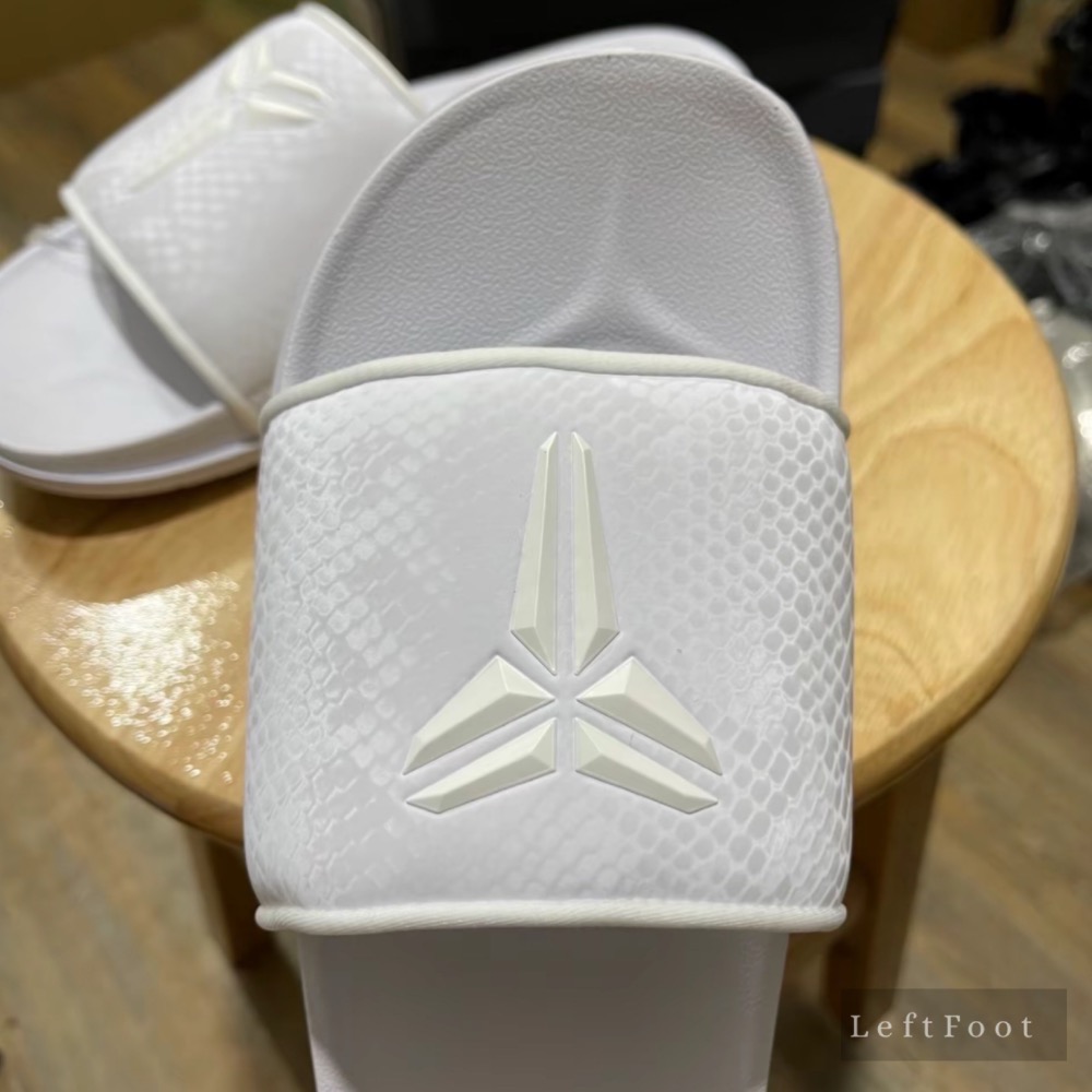 頂級 Nike Kobe Offcourt Slide Hyper Royal 白色 简约舒适一字拖 室外拖鞋 男女同款-細節圖4