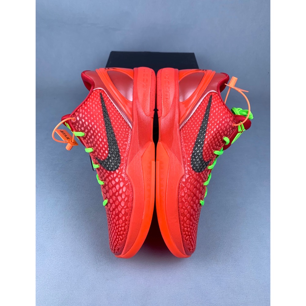 Star顶级 Nike Kobe 6 “Reverse Grinch”籃球鞋 實戰鞋 前後氣墊男鞋 CW2190-300-細節圖2
