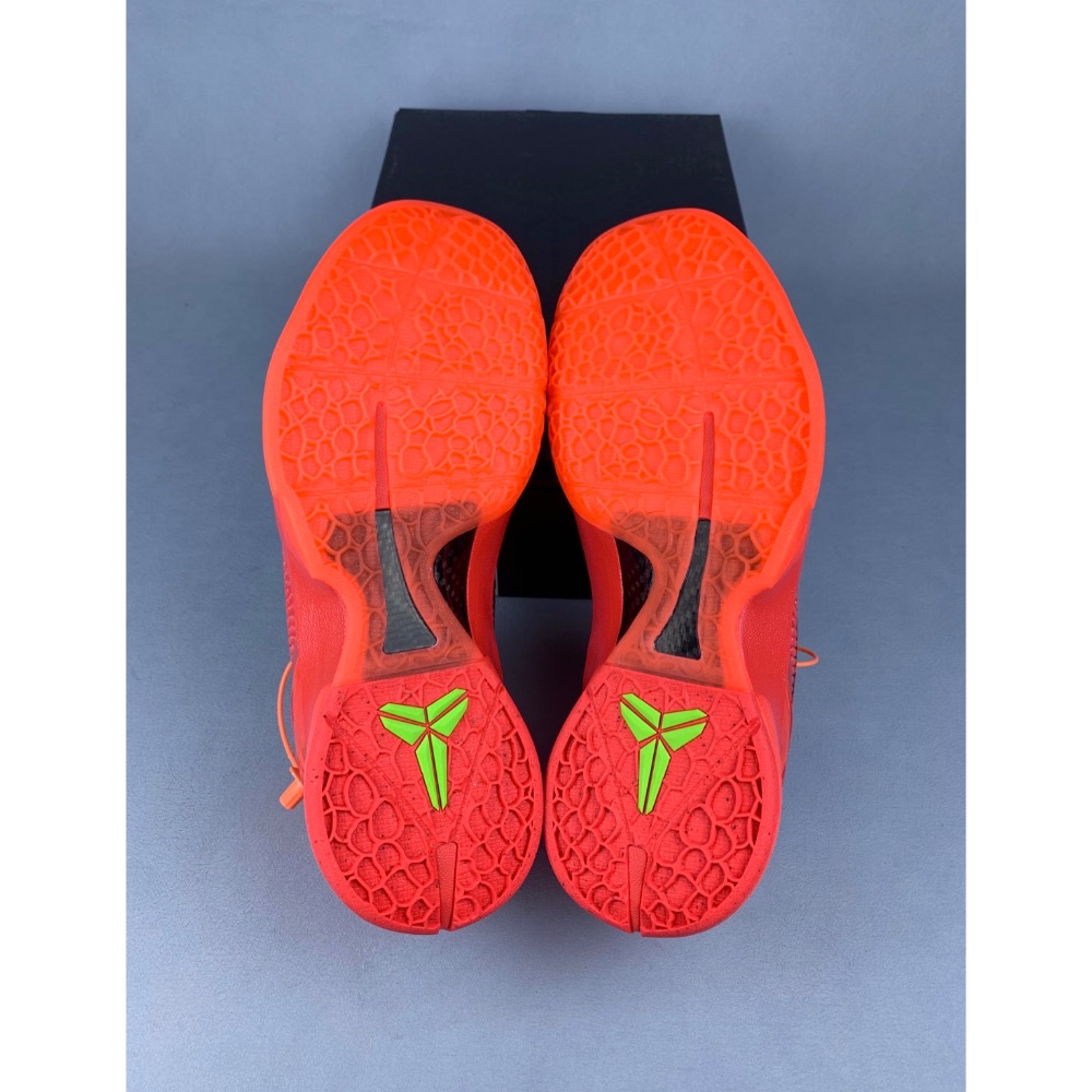 Star顶级 Nike Kobe 6 “Reverse Grinch”籃球鞋 實戰鞋 前後氣墊男鞋 CW2190-300-細節圖4