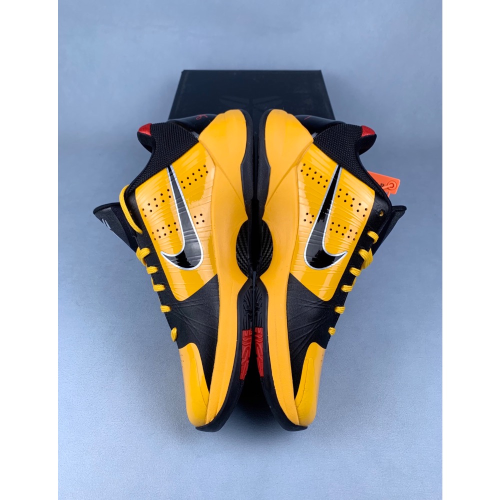 Star顶级 Nike Kobe 5 “Bruce Lee” 黑黄 李小龙 籃球鞋實戰鞋 前後氣墊真碳板男鞋-細節圖4