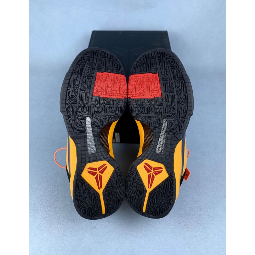 Star顶级 Nike Kobe 5 “Bruce Lee” 黑黄 李小龙 籃球鞋實戰鞋 前後氣墊真碳板男鞋-細節圖6