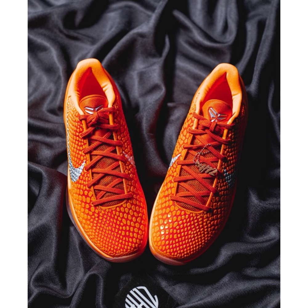 H12顶级 Nike Kobe6 “Total Orange” 橙银色 籃球鞋 實戰鞋 真碳板男鞋 IH1871-800-細節圖2