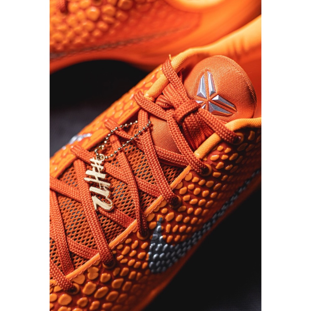 H12顶级 Nike Kobe6 “Total Orange” 橙银色 籃球鞋 實戰鞋 真碳板男鞋 IH1871-800-細節圖7