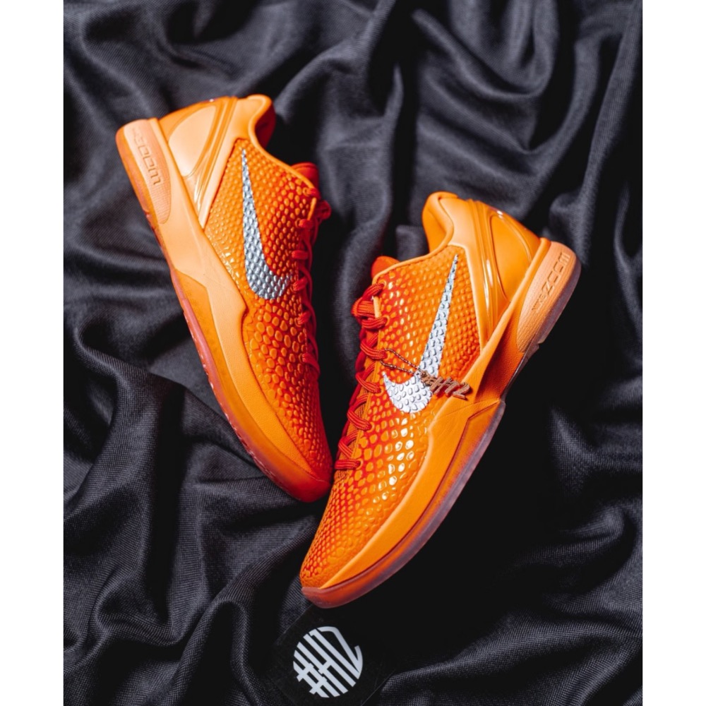 H12顶级 Nike Kobe6 “Total Orange” 橙银色 籃球鞋 實戰鞋 真碳板男鞋 IH1871-800-規格圖9