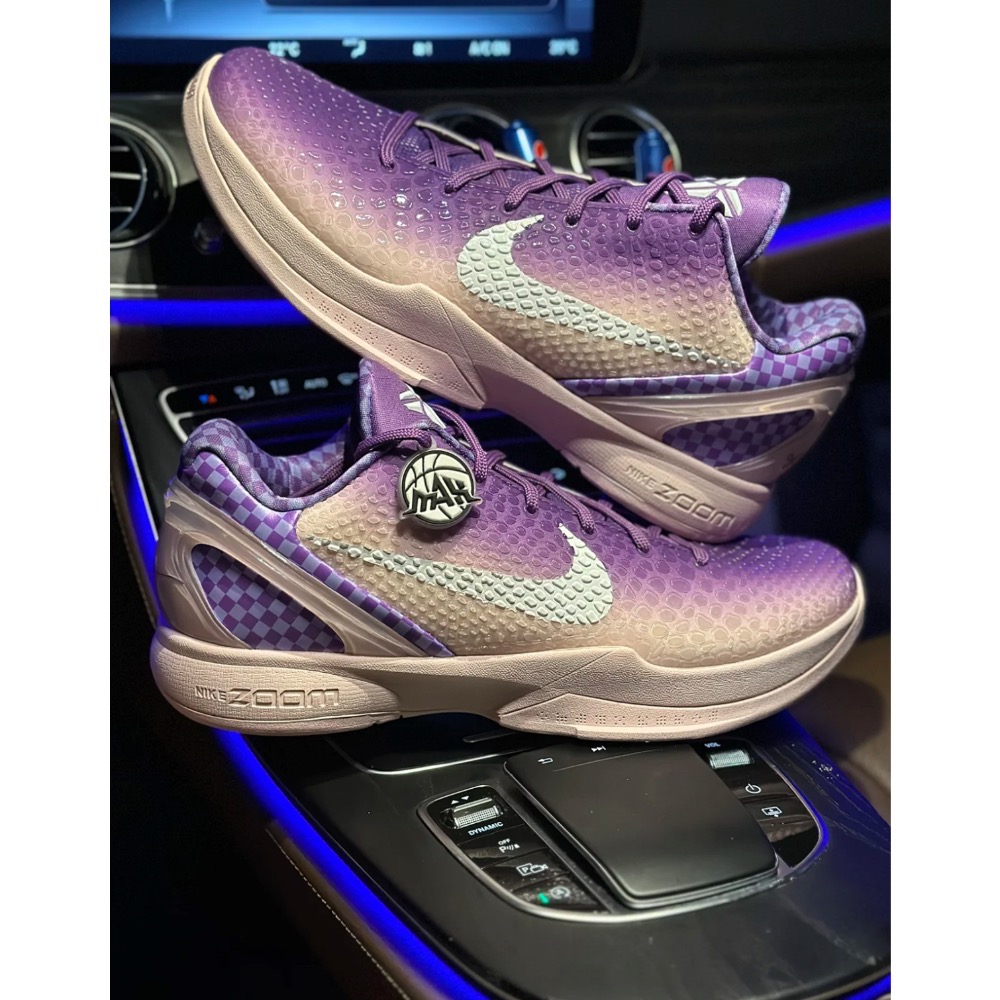 Max GOAT Kobe 6 PE “Jalen Brunson” 紫色 籃球鞋 實戰鞋 前後氣墊 真碳板 男鞋-細節圖2