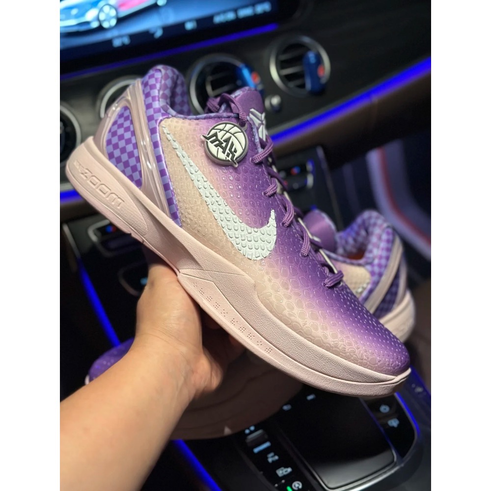 Max GOAT Kobe 6 PE “Jalen Brunson” 紫色 籃球鞋 實戰鞋 前後氣墊 真碳板 男鞋-細節圖3