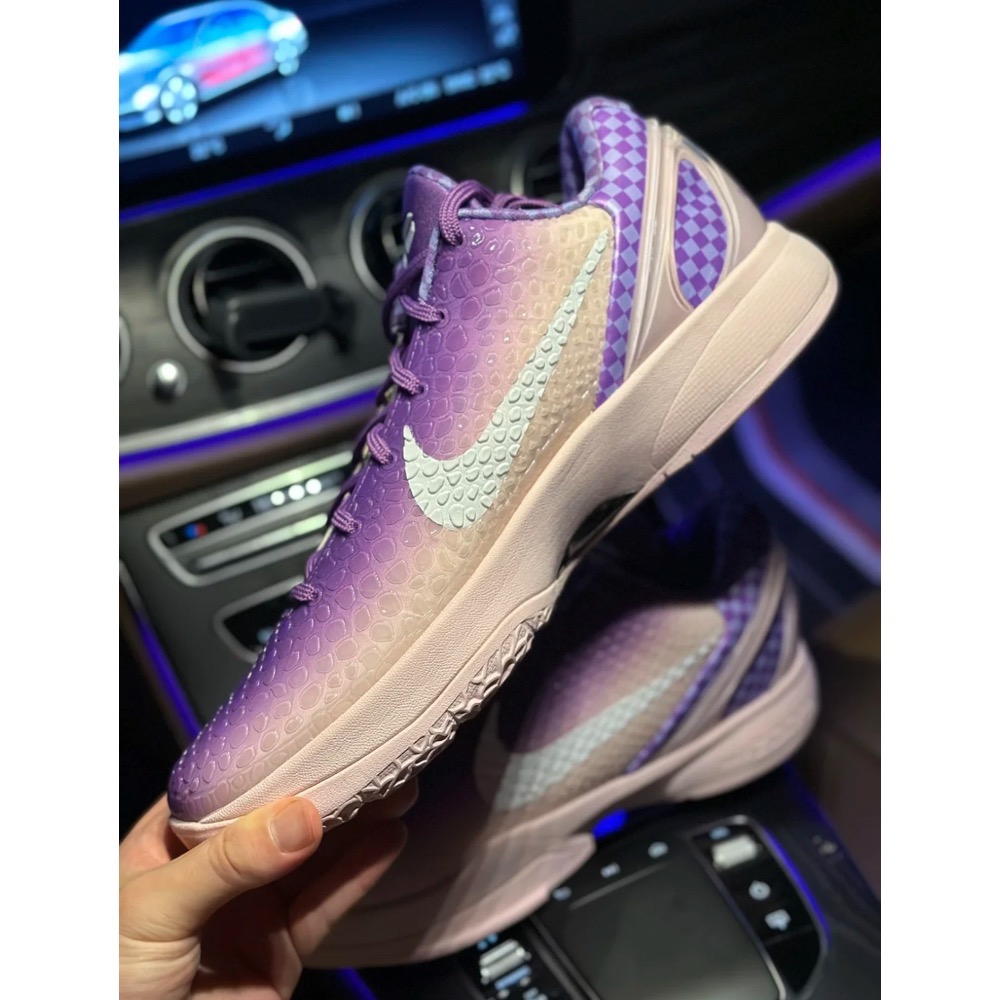 Max GOAT Kobe 6 PE “Jalen Brunson” 紫色 籃球鞋 實戰鞋 前後氣墊 真碳板 男鞋-細節圖4