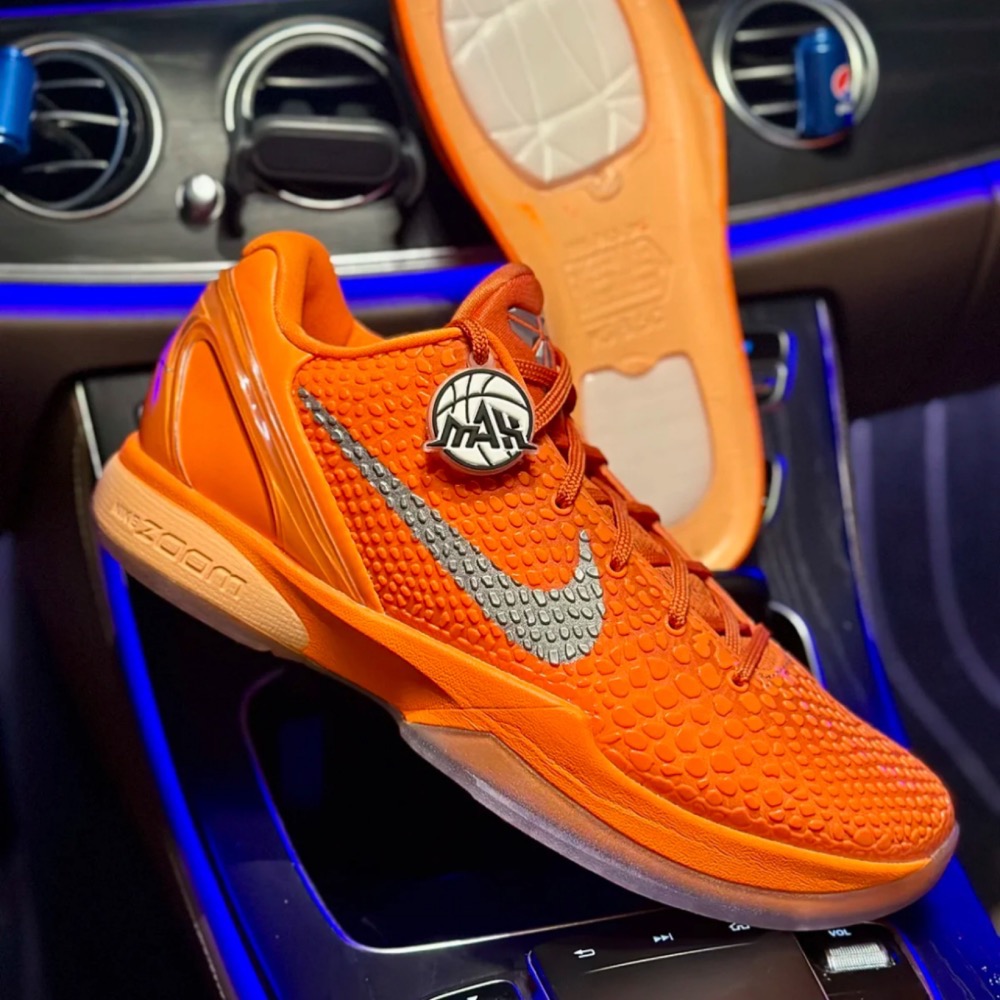 灭世 Nike Kobe 6 “Total Orange” 橙银色 籃球鞋 實戰鞋 真碳板男鞋 IH1871-800-細節圖2
