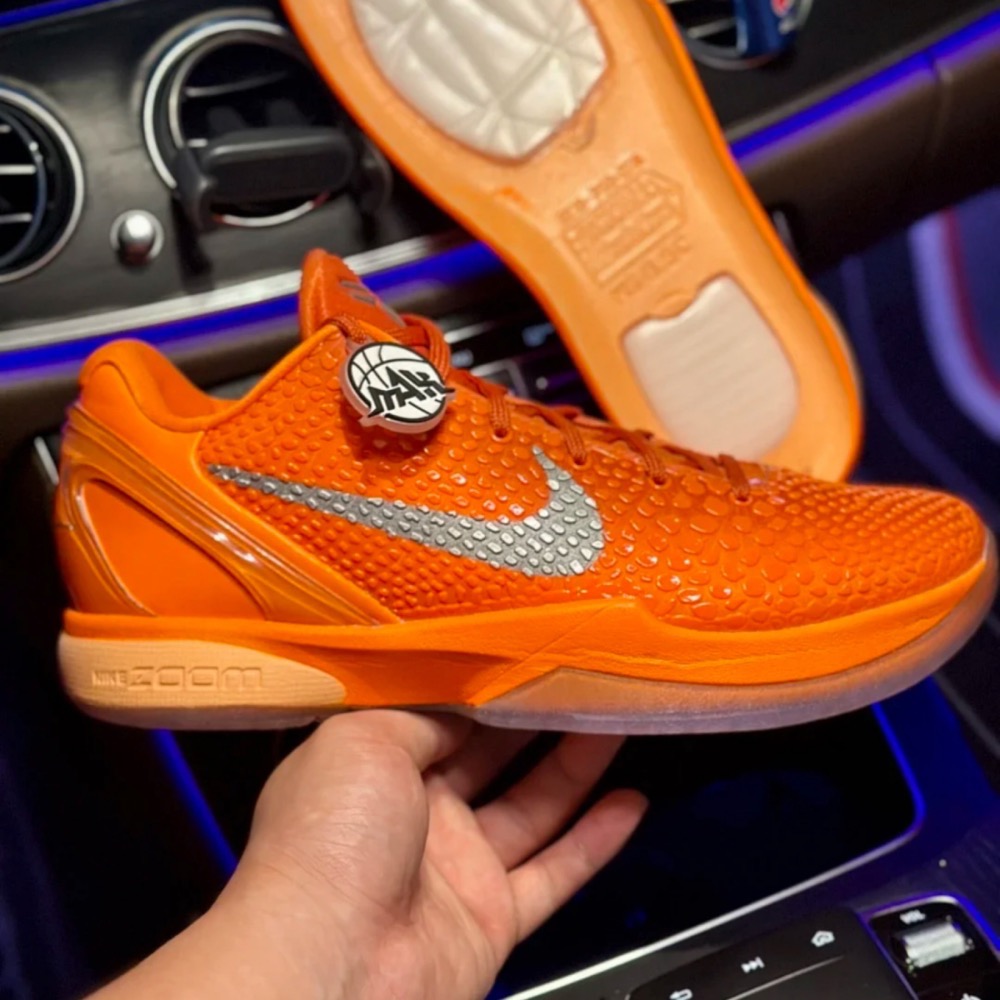 灭世 Nike Kobe 6 “Total Orange” 橙银色 籃球鞋 實戰鞋 真碳板男鞋 IH1871-800-細節圖3