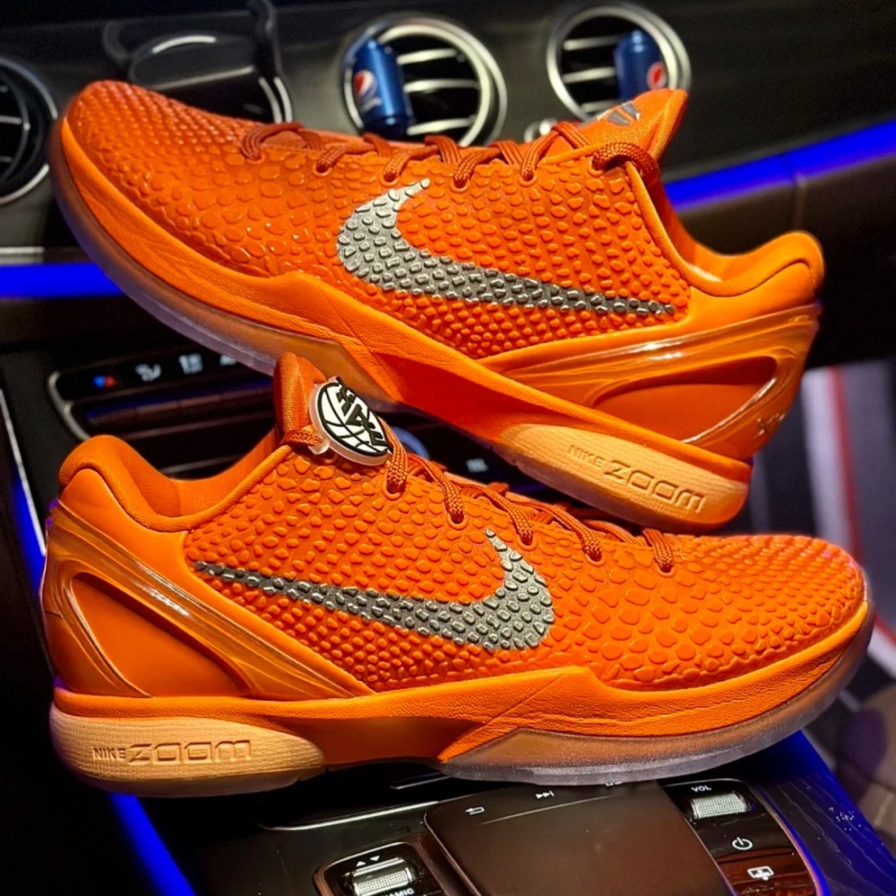 灭世 Nike Kobe 6 “Total Orange” 橙银色 籃球鞋 實戰鞋 真碳板男鞋 IH1871-800-細節圖9