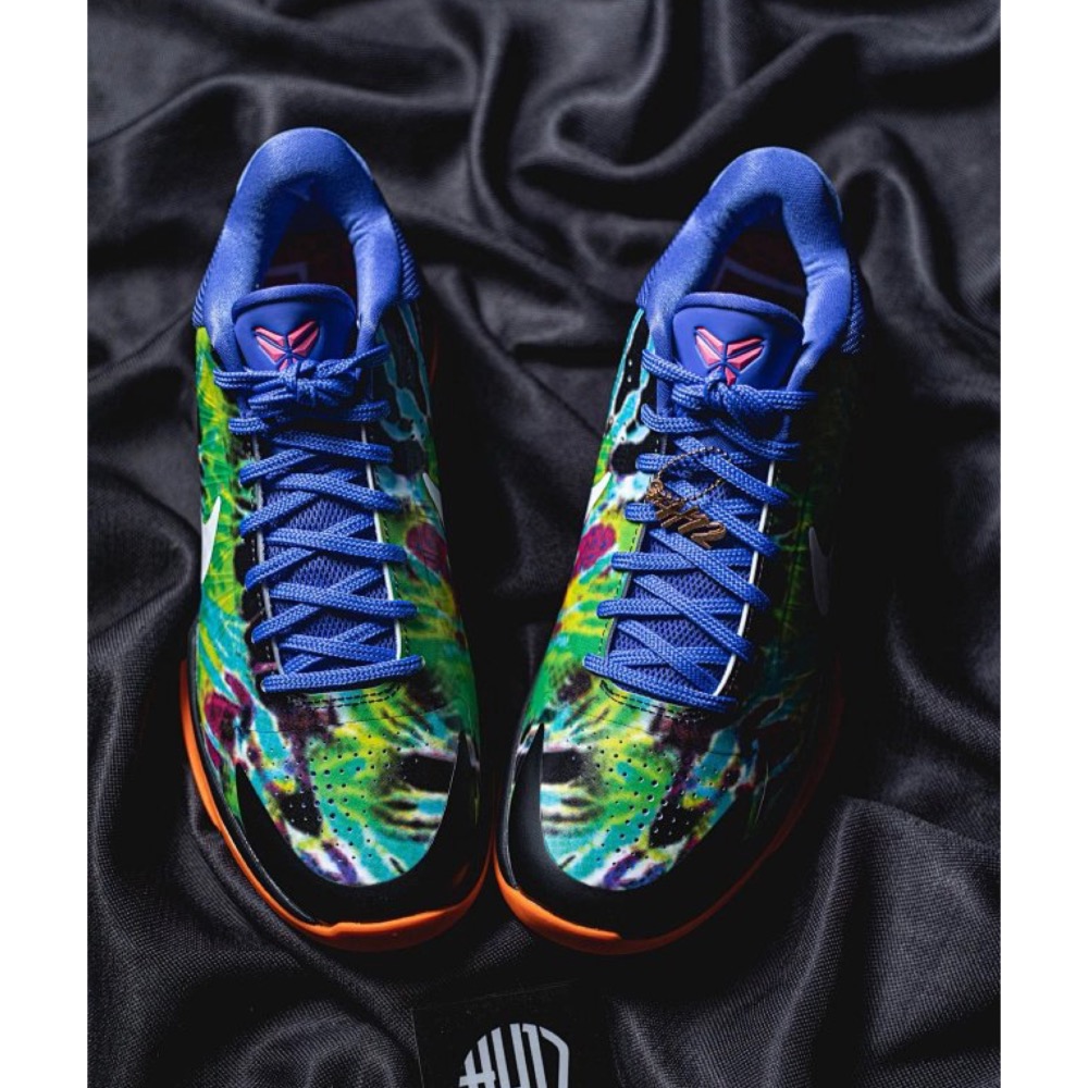 H12顶级 Nike Kobe 5 “EYBL” 黑籃绿 籃球鞋 實戰鞋 真碳板男鞋 IH1871-800-細節圖2