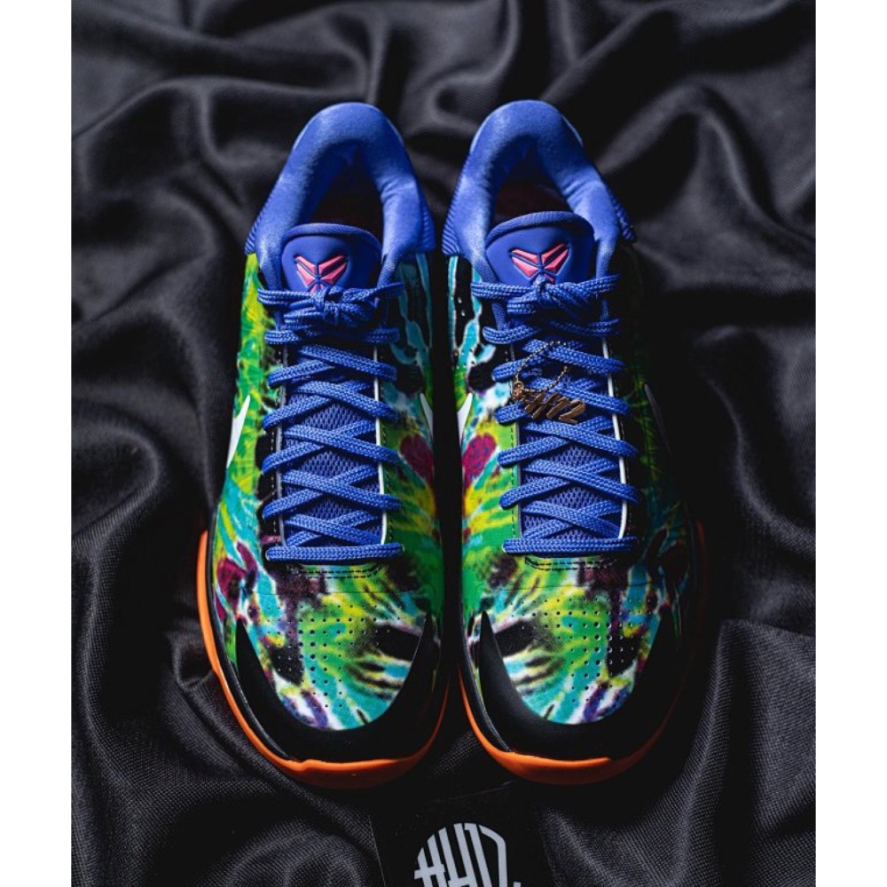 H12顶级 Nike Kobe 5 “EYBL” 黑籃绿 籃球鞋 實戰鞋 真碳板男鞋 IH1871-800-細節圖4