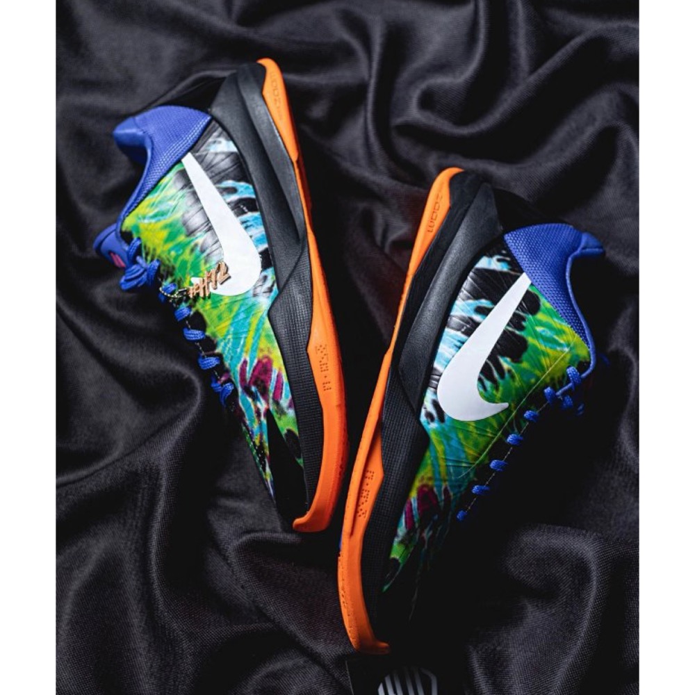 H12顶级 Nike Kobe 5 “EYBL” 黑籃绿 籃球鞋 實戰鞋 真碳板男鞋 IH1871-800-細節圖5