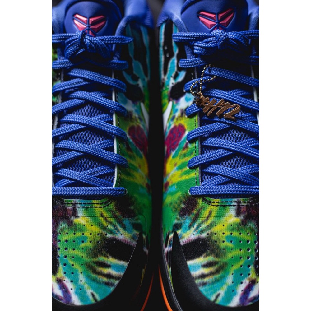 H12顶级 Nike Kobe 5 “EYBL” 黑籃绿 籃球鞋 實戰鞋 真碳板男鞋 IH1871-800-細節圖6