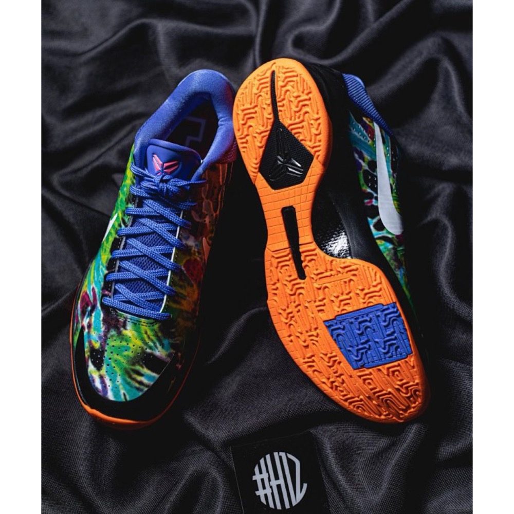 H12顶级 Nike Kobe 5 “EYBL” 黑籃绿 籃球鞋 實戰鞋 真碳板男鞋 IH1871-800-細節圖9