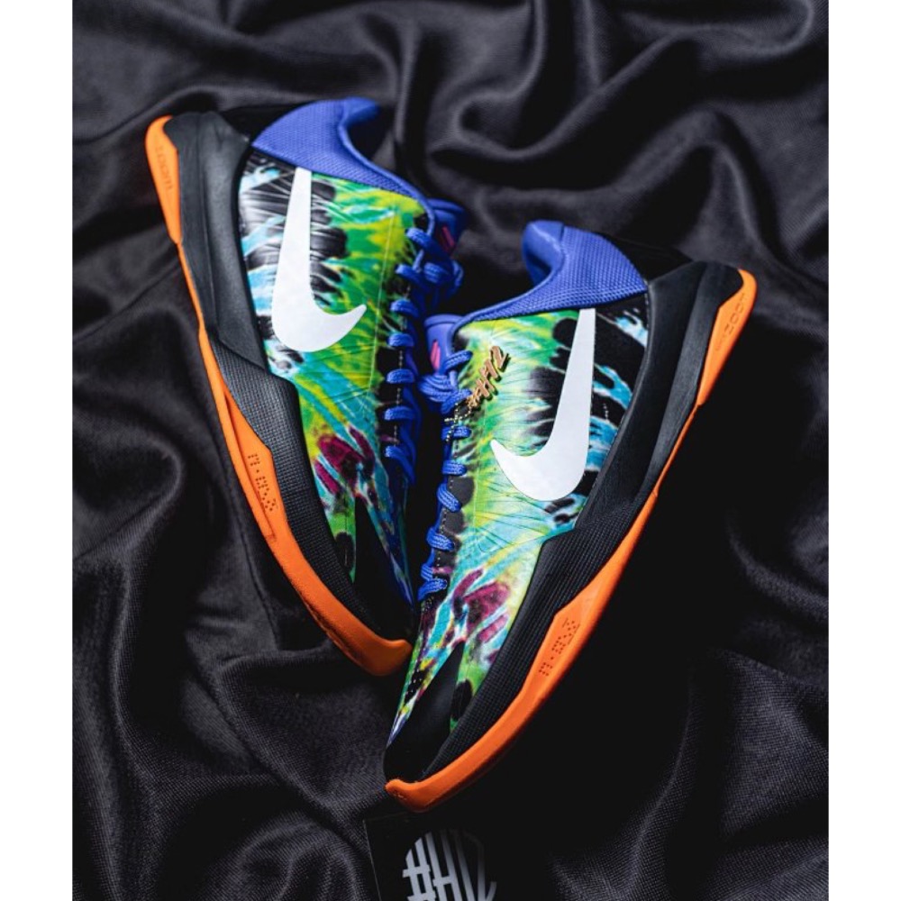 H12顶级 Nike Kobe 5 “EYBL” 黑籃绿 籃球鞋 實戰鞋 真碳板男鞋 IH1871-800-規格圖9